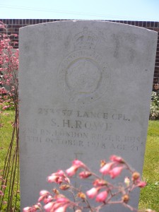 Stanley Hamilton Rowe Grave